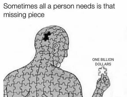 one piece of puzzle missing meme 
